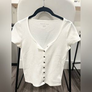 White American Eagle Tee